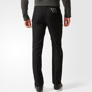 Adidas Black Puremotion 3 Stripe Stretch Golf Pant Trousers Mens Size Large